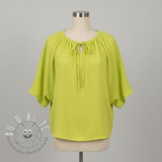 Mussola/Doppia garza NEON YELLOW ORGANIC