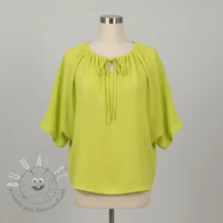 Mussola/Doppia garza NEON YELLOW ORGANIC
