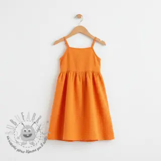 Mussola/Doppia garza NEON ORANGE ORGANIC