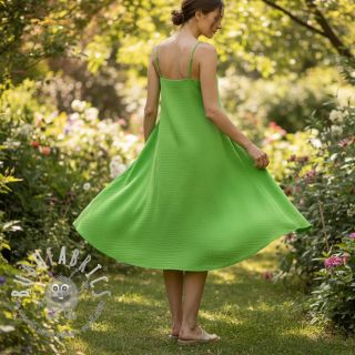 Mussola/Doppia garza NEON LIME ORGANIC