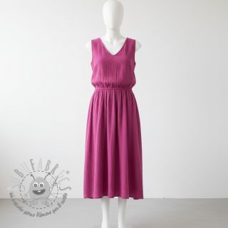 Mussola/Doppia garza cerise ORGANIC