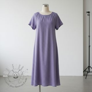 Mussola/Doppia garza lavender ORGANIC