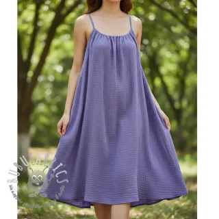 Mussola/Doppia garza lavender ORGANIC