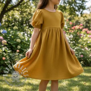 Mussola/Doppia garza gold ORGANIC