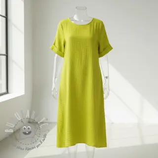Mussola/Doppia garza neon yellow
