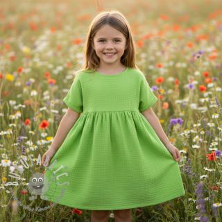 Mussola/Doppia garza neon lime