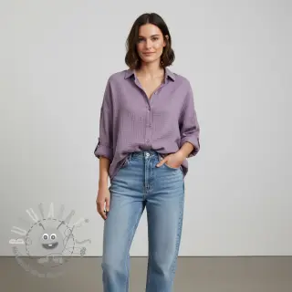 Mussola/Doppia garza lavender