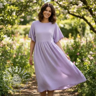 Mussola/Doppia garza bright violet