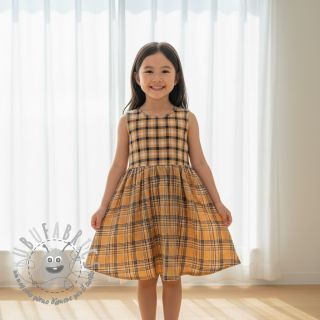 Mussola/Doppia garza Double sided CHECKS multicolour brown