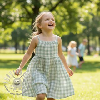 Mussola/Doppia garza Double sided CHECKS MINI nile