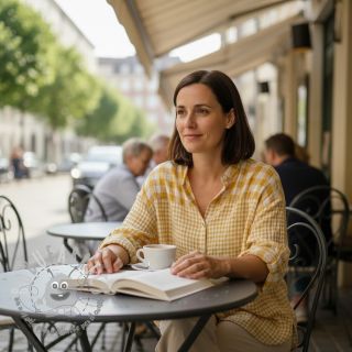 Mussola/Doppia garza Double sided CHECKS MINI ochre