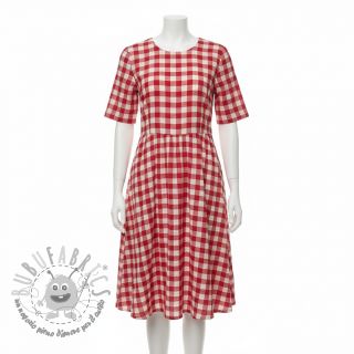 Mussola/Doppia garza Double sided CHECKS MINI red