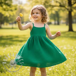 Mussola/Doppia garza hunter green