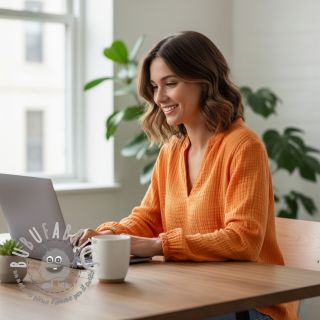 Mussola/Doppia garza orange