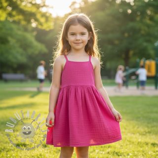 Mussola/Doppia garza fuchsia