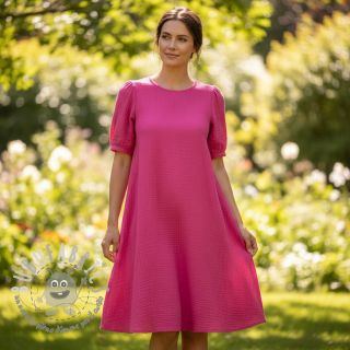 Mussola/Doppia garza fuchsia