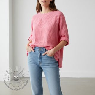 Mussola/Doppia garza pink