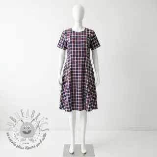 Mussola/Doppia garza Double sided Checks navy