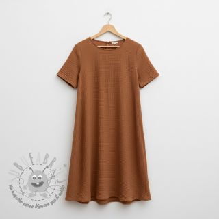 Mussola/Doppia garza cognac ORGANIC