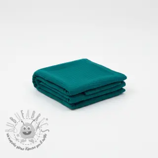Mussola/Doppia garza dark cyan