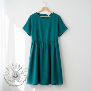 Mussola/Doppia garza dark cyan