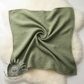 Mussola/Doppia garza moss green
