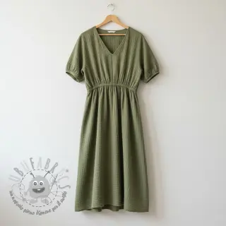 Mussola/Doppia garza moss green