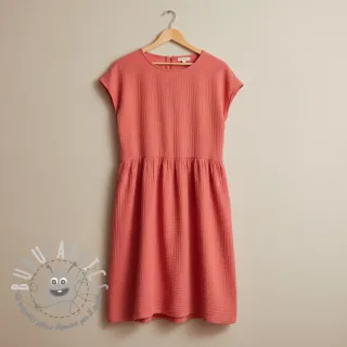 Mussola/Doppia garza coral