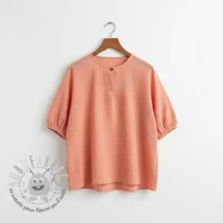 Mussola/Doppia garza salmon