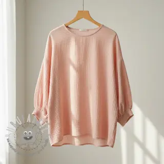 Mussola/Doppia garza light salmon ORGANIC