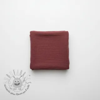 Mussola/Doppia garza rouge ORGANIC