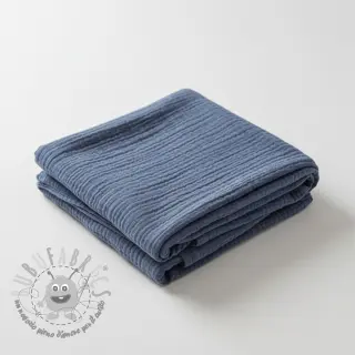 Mussola/Doppia garza jeans blue ORGANIC