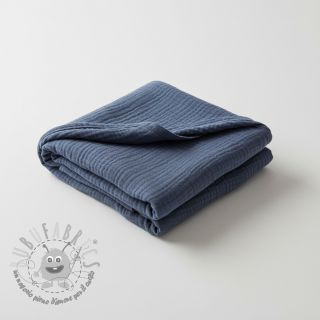 Mussola/Doppia garza jeans blue ORGANIC