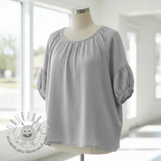 Mussola/Doppia garza light grey ORGANIC