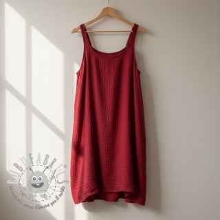 Mussola/Doppia garza red ORGANIC