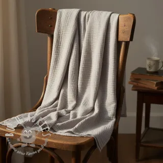 Mussola/Doppia garza light grey ORGANIC