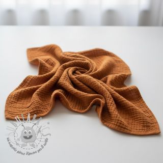 Mussola/Doppia garza brique ORGANIC