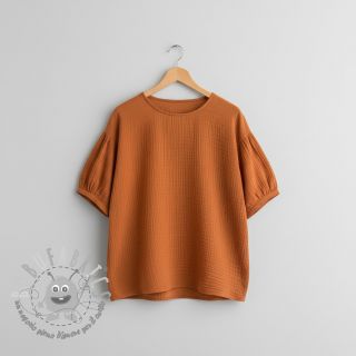 Mussola/Doppia garza brique ORGANIC