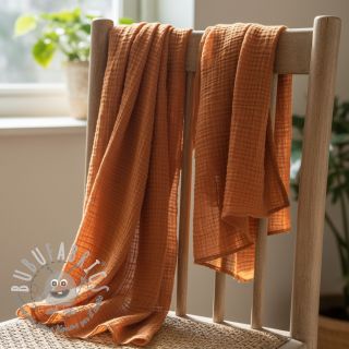 Mussola/Doppia garza brique ORGANIC