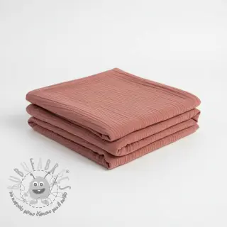 Mussola/Doppia garza mauve ORGANIC