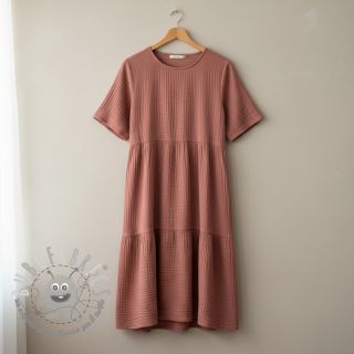 Mussola/Doppia garza mauve ORGANIC