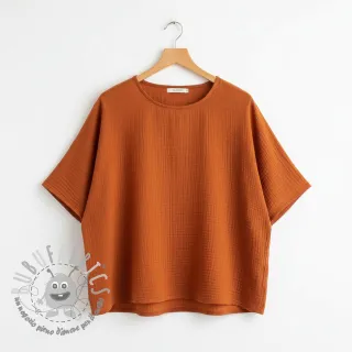 Mussola/Doppia garza rust ORGANIC