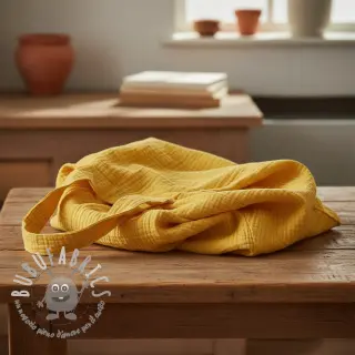 Mussola/Doppia garza soft yellow ORGANIC