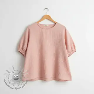Mussola/Doppia garza light rose ORGANIC