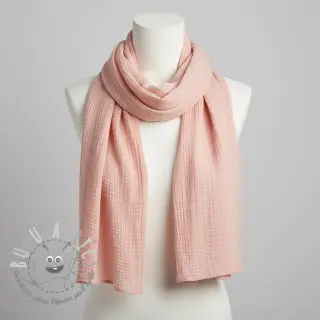 Mussola/Doppia garza light rose ORGANIC