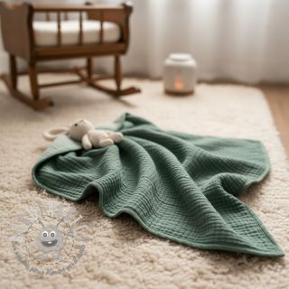 Mussola/Doppia garza green ORGANIC