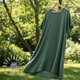 Mussola/Doppia garza green ORGANIC