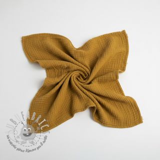 Mussola/Doppia garza ochre ORGANIC