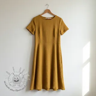 Mussola/Doppia garza ochre ORGANIC