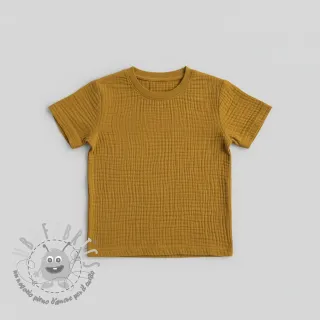Mussola/Doppia garza ochre ORGANIC